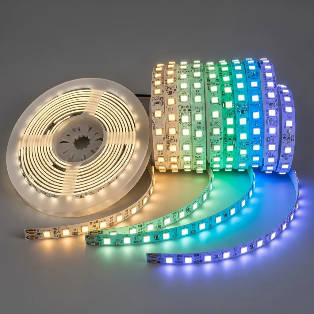 LEDテープを2列・多列で貼って明るさを上げる方法｜照度の目安・電源容量・放熱の注意