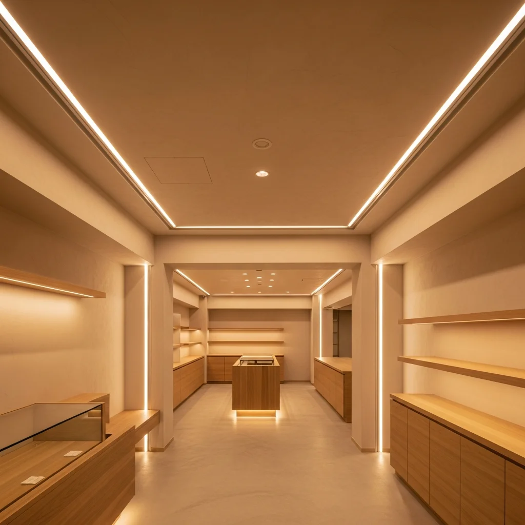 アウトドア用品店・スポーツ専門店 LED照明施工事例｜Ra90高演色・57%省エネ・年間22万円削減