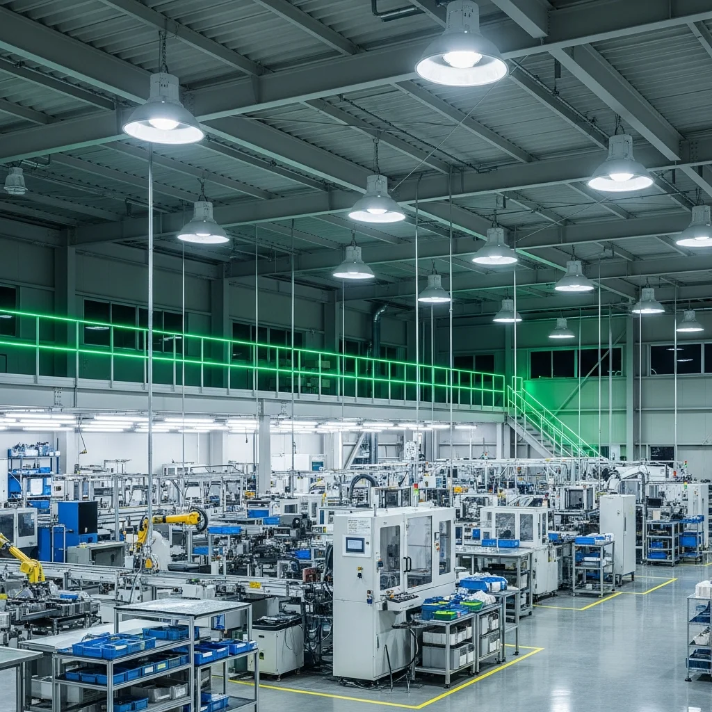 製薬工場・クリーンルーム LED照明施工事例｜Ra95・UV遮断・防塵IP65・51%省エネ・年間94万円削減・投資回収3.2年