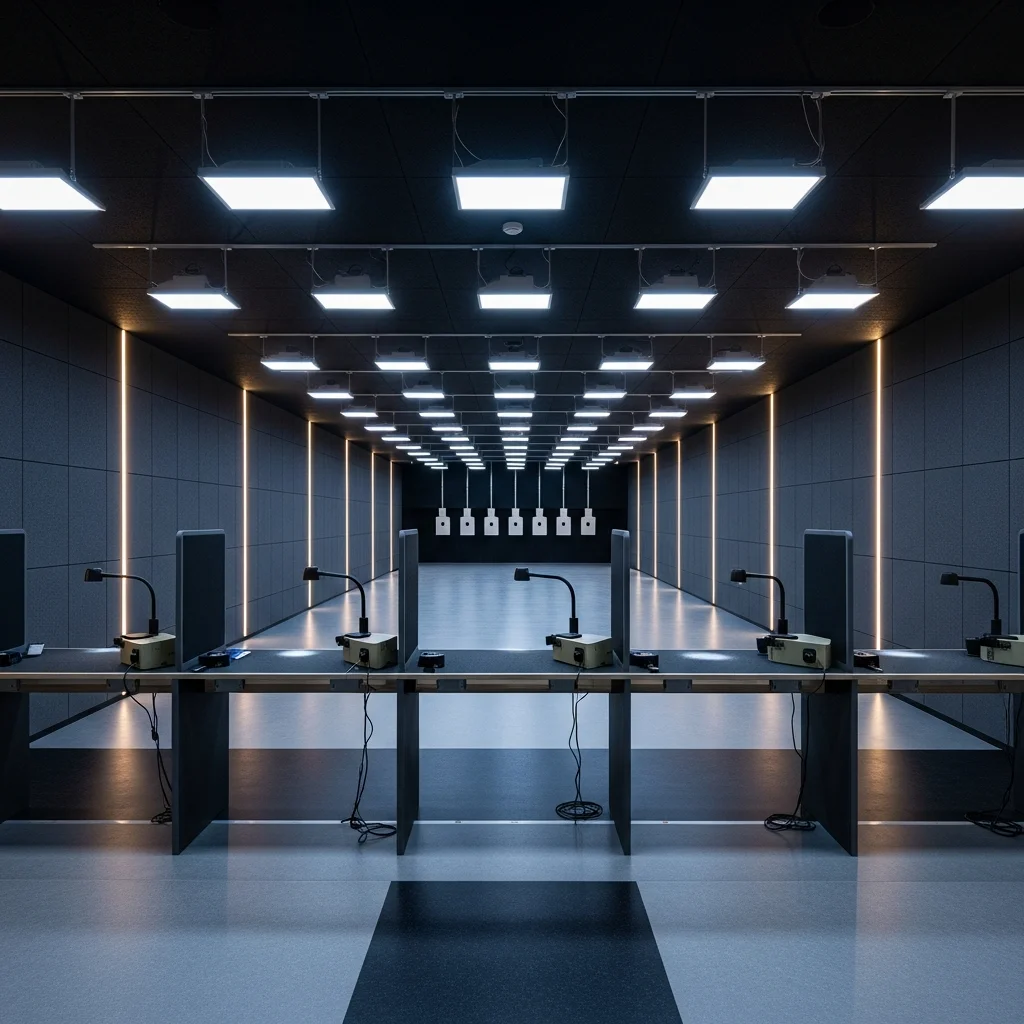 シューティングレンジ・射撃場 LED照明施工事例